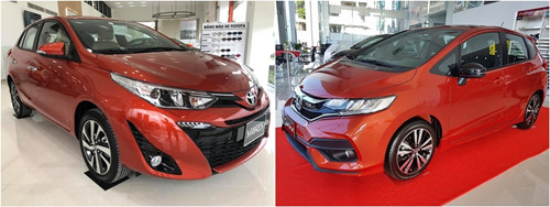 Honda Jazz 2018 và Toyota Yaris 2018