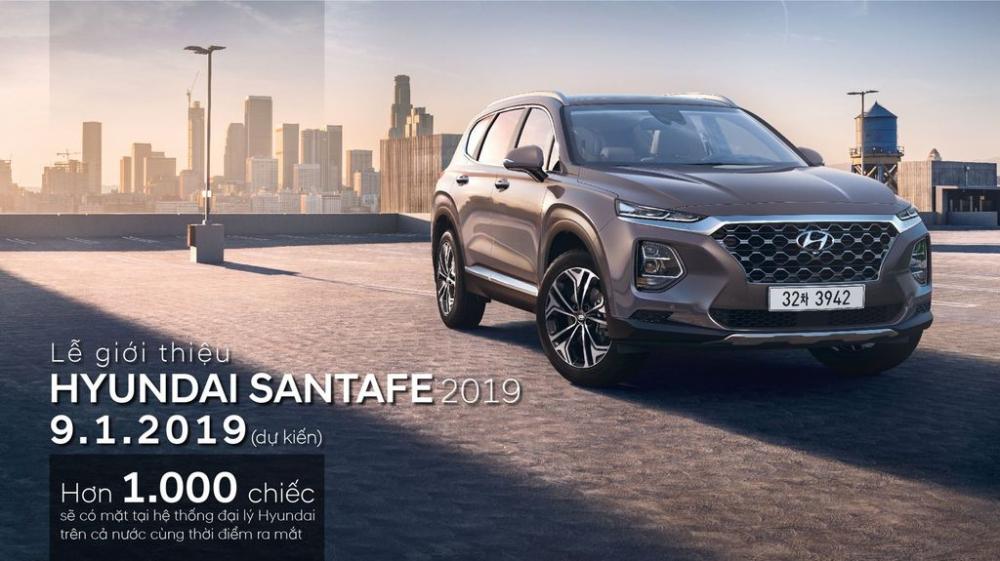 Hyundai Sante Fe 2019 thời gian ra mắt