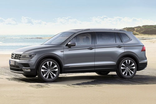 10 xe SUV/Crossover 3 hàng ghế tốt nhất năm 2019: Volkswagen Tiguan 2019.