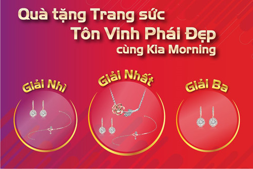 KIA tặng quà 8/3 cho khách hàng khi mua xe Kia Morning a3.