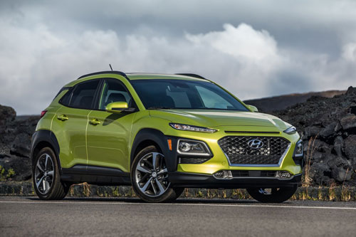 Top 10 xe SUV an toàn nhất năm 2019: Hyundai Kona 2019.