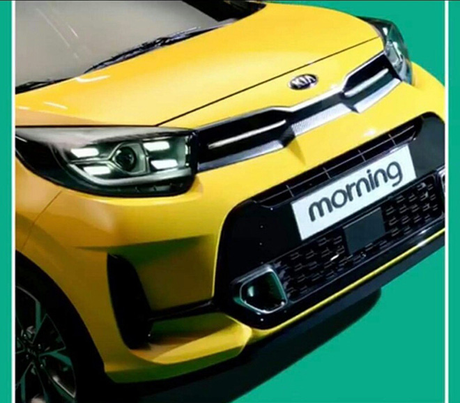 Kia Morning 2021 có nhiều thay đổi ở phần đầu xe. Kia Morning 2021