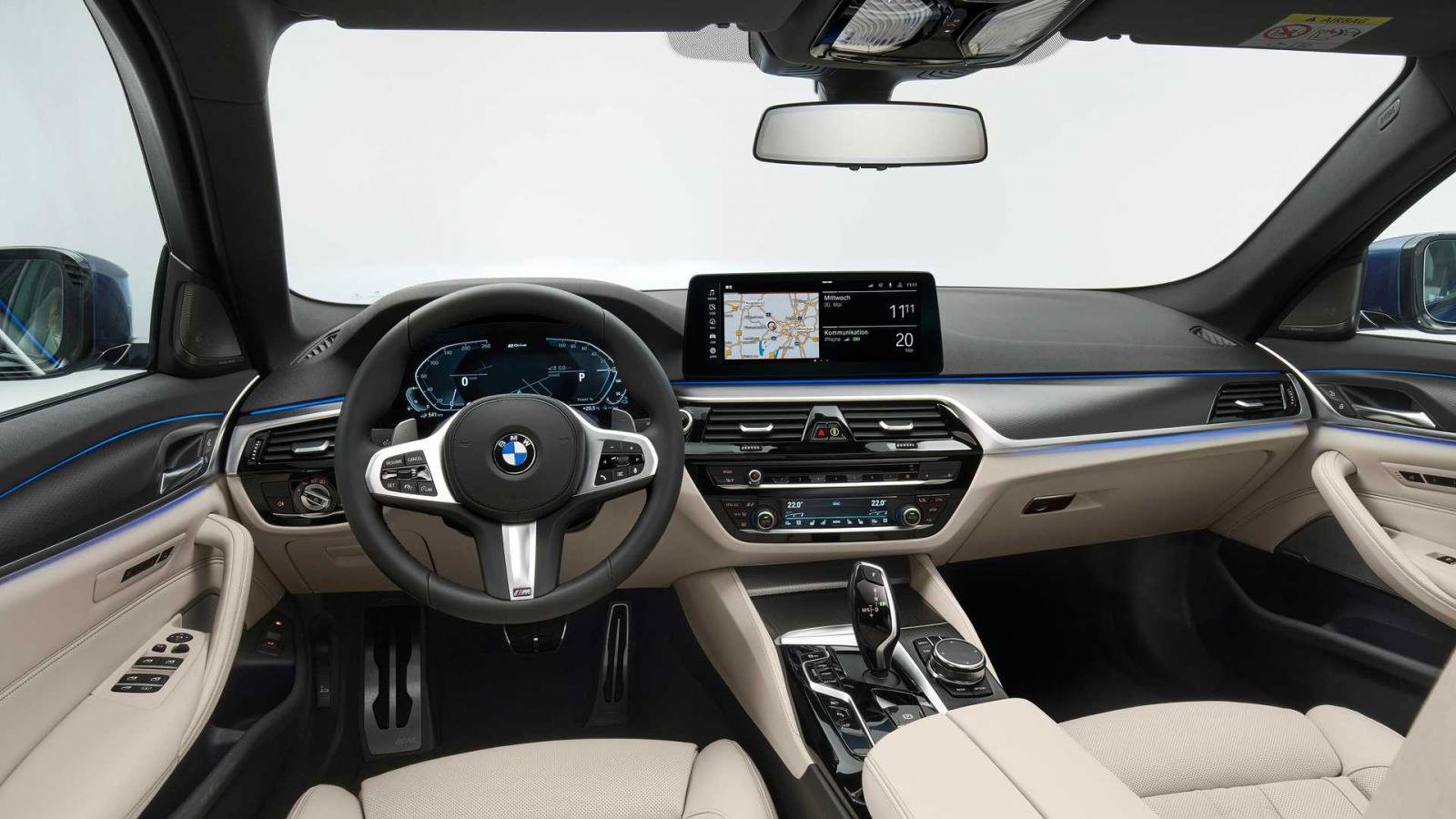 Khoang nội thất BMW 5-Series 2021
