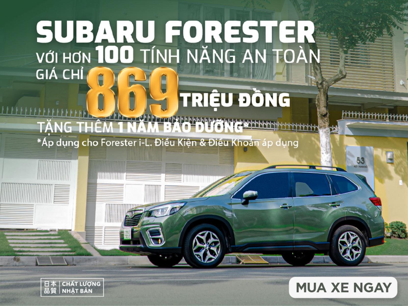 Subaru Forester giảm giá 100 triệu đồng tiền mặt