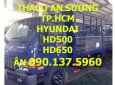 Hyundai HD 500   2016 - TP. HCM Thaco Hyundai HD500 5 tấn, thùng kín, màu xanh, sản xuất mới