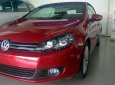 Volkswagen Golf   2012 - Bán Volkswagen Golf Cabriolet mui trần đỏ mận đời 2012, màu đỏ, nhập khẩu nguyên chiếc, giá tốt nhất thủ đô