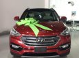 Hyundai Santa Fe 2017 - Hyundai SantaFe 2017 máy dầu, bản Full màu đỏ giao ngay