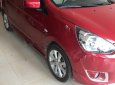 Mitsubishi Mirage 1.2AT 2014 - Cần bán gấp Mitsubishi Mirage 1.2AT sản xuất 2014, màu đỏ, xe nhập, giá chỉ 380 triệu