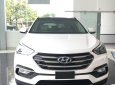 Hyundai Santa Fe 2.4AT -2WD 2017 - Cần bán xe Hyundai Santa Fe năm 2018- máy xăng, 1 cầu, màu trắng, mới 100%, giá 898 triệu- LH: 0919293562