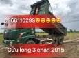 Xe tải Trên 10 tấn 2015 - Bán xe tải trên 10 tấn xe Ben 3 chân Cửu Long 13,2 tấn đời 2015, màu xanh lục, xe nhập