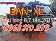 Fuso L315 2015 - Cần bán xe tải ben 8,7 tấn Cửu Long TMT, xe tải ben 1 cầu cực đẹp, giá tốt