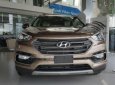 Hyundai Santa Fe   2017 - Cần bán xe Hyundai Santa Fe đời 2017, màu nâu