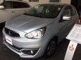 Mitsubishi Mirage 1.2CVT 2017 - Bán xe Mitsubishi Mirage 1.2CVT sản xuất 2017, màu bạc, nhập khẩu, giá 465tr