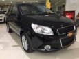 Chevrolet Aveo LT MT 2018 - Bán ô tô Chevrolet Aveo LT MT năm 2018, màu đen, giá giảm siêu tốt không đâu rẻ hơn