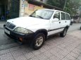 Ssangyong Musso   2004 - Bán Ssangyong Musso 2 cầu máy dầu sản xuất 2004, màu trắng nhập khẩu nguyên chiếc, giá tốt 145 triệu