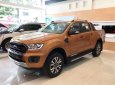 Ford Ranger Wildtrack 2.0 Bi-Turbo 4x4 2018 - Bán xe Ford Ranger 2.0 Bi-Turbo 4x4, 2018, màu cam, nhập khẩu, xe đẹp giá tốt giao ngay