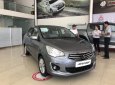Mitsubishi Attrage CVT Eco 2018 - Bán Mitsubishi Attrage số tự động 2018, màu xám (ghi), xe nhập, 5L/100km, cho góp 90%, LH 0905.91.01.99 Phú