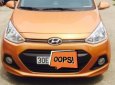 Hyundai Grand i10   AT  2016 - Bán xe cũ Hyundai Grand i10 AT 2016, màu nâu