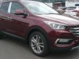 Hyundai Santa Fe 2,4AT 2018 - Bán Hyundai Santa Fe 2018 2.4AT máy xăng, màu đỏ, giao ngay trả góp 90%