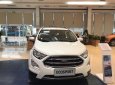 Ford EcoSport  Titanium 1.0L AT 2018 - Bán Ford EcoSport Titanium 1.0L AT, 2018, màu trắng, tặng bảo hiểm thân vỏ, hỗ trợ vay 90% giá xe, thủ tục nhanh gọn