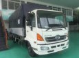 Hino 500 Series 2017 - Bán xe tải mui bạt Hino 6 tấn thùng dài 5,6m đời 2017, màu trắng giá mềm