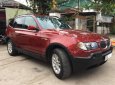 BMW X3 2.5i 2004 - Bán ô tô BMW X3 2.5i sản xuất năm 2004, màu đỏ, nhập khẩu, 295 triệu