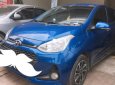 Hyundai Grand i10   1.2 AT 2018 - Bán Hyundai Grand i10 1.2 AT đời 2018, màu xanh lam, còn nguyên zin