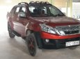 Isuzu Dmax LS 2.5 4x4 AT 2015 - Cần bán Isuzu Dmax màu đỏ, sản xuất 2015, số tự động, bản 2 cầu