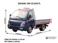 Fuso 2018 - Bán xe tải Daisaki máy Isuzu bền bỉ, tiết kiệm nhiên liệu