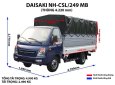 Fuso 2018 - Bán xe tải Daisaki máy Isuzu bền bỉ, tiết kiệm nhiên liệu