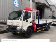 Hino 2018 - Bán xe tải Hino 3.4 tấn gắn cẩu Unic V250, hỗ trợ trả góp