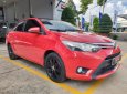 Toyota Vios 2014 - Bán xe Vios G sx 2014 màu đỏ xe chạy 75.000 xe TP, giá còn giảm sâu 
