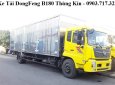 Xe tải 5 tấn - dưới 10 tấn 2021 - Bán xe tải DongFeng thùng kín. Xe tải DongFeng thùng kín 9m7 mở 3 cửa hông  