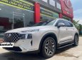 Hyundai Santa Fe 2021 - Xe màu trắng nội thất ghế da