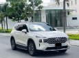 Hyundai Santa Fe 2022 - Xe màu trắng, nội thất nâu