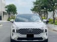 Hyundai Santa Fe 2022 - Xe màu trắng, nội thất nâu