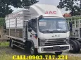 Xe tải 5 tấn - dưới 10 tấn 2025 - Công ty bán xe tải JAC N750E5 thùng mui bạt 6m2