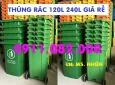 BMW Đời khác 2018 -  Xả hàng tồn kho thùng rác mới 100% giá rẻ- thùng rác 120l, 240l nắp kín 2 bánh xe- lh 0911082000