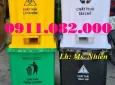 Xe chuyên dùng Xe rác 2025 - Sỉ lẻ xe thùng rác đạp chân, thùng rác 120l 240l giá rẻ tại vĩnh long- lh 0911082000