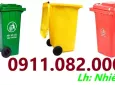 Hãng khác Khác 2025 -  Sản phẩm thùng rác nhựa giá rẻ tại cần thơ, thùng rác 120l 240l 660l- lh 0911082000