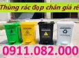 Hãng khác Khác 2025 - Bán xe thùng rác nhỏ , thùng rác lớn giá rẻ tại vĩnh long- thùng rác 120l 240l 660l- lh 0911082000