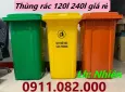 Hãng khác Khác 2025 - Bán xe thùng rác nhỏ , thùng rác lớn giá rẻ tại vĩnh long- thùng rác 120l 240l 660l- lh 0911082000