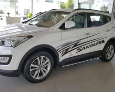 Hyundai Santa Fe   2015 - Bán Hyundai Santa Fe đời 2015, màu trắng giá 989 triệu tại Cà Mau