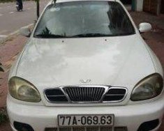 Daewoo Lanos MT 2008 - Nhượng lại ô tô Daewoo Lanos MT đời 2008, màu trắng số sàn giá 125 triệu tại Bình Định