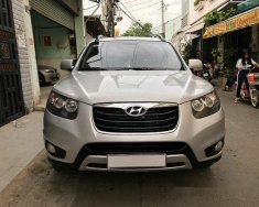 Hyundai Santa Fe CRDi 2012 - Cần bán xe Hyundai Santa Fe CRDi đời 2012, màu bạc giá 820 triệu tại Tp.HCM