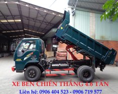 Xe tải 1250kg 2017 - Bán xe Ben Chiến Thắng 4.6 tấn trả góp, giá rẻ giá 350 triệu tại Bình Dương