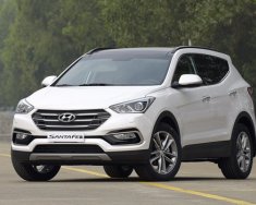 Hyundai Santa Fe 2018 - Cần bán xe Hyundai Santa Fe đời 2018, màu trắng giá 1 tỷ 70 tr tại Quảng Ngãi