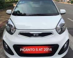 Kia Picanto   S AT 2014 - Bán Kia Picanto S AT sản xuất năm 2014, màu trắng   giá 325 triệu tại Hậu Giang