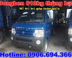 Dongben DB1021 2018 - Bán xe tải Dongben 800kg (810kg) thùng bạt, trả góp lãi suất thấp giá 150 triệu tại Tp.HCM