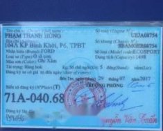 Ford EcoSport 2016 - Bán Ford EcoSport đời 2016, màu bạc giá 480 triệu tại Bến Tre